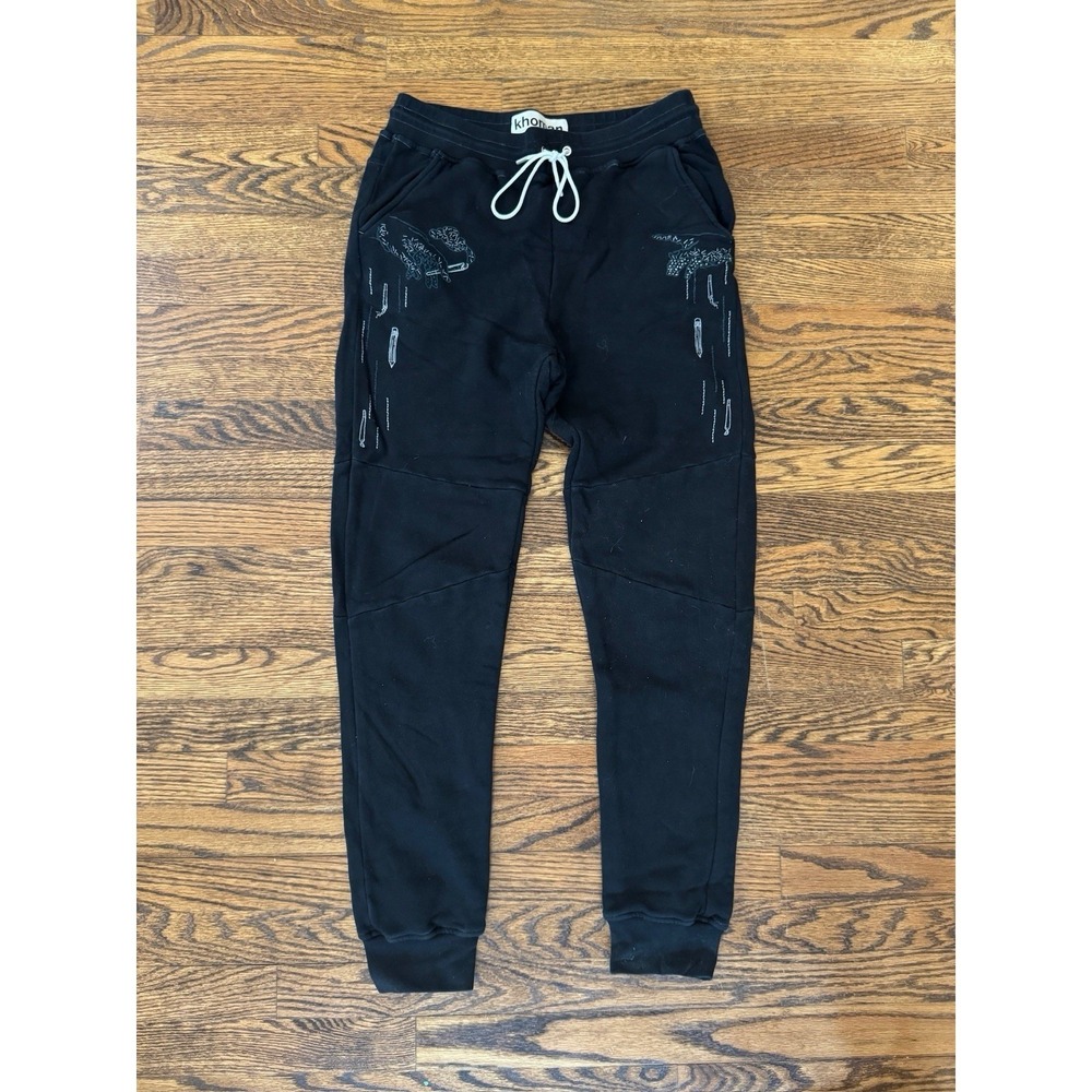 Khoman Room Embroidered Art Jogger Sweatpants - Medium